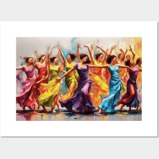 Nine Ladies Dancing Galatians 5:22-23 Posters and Art